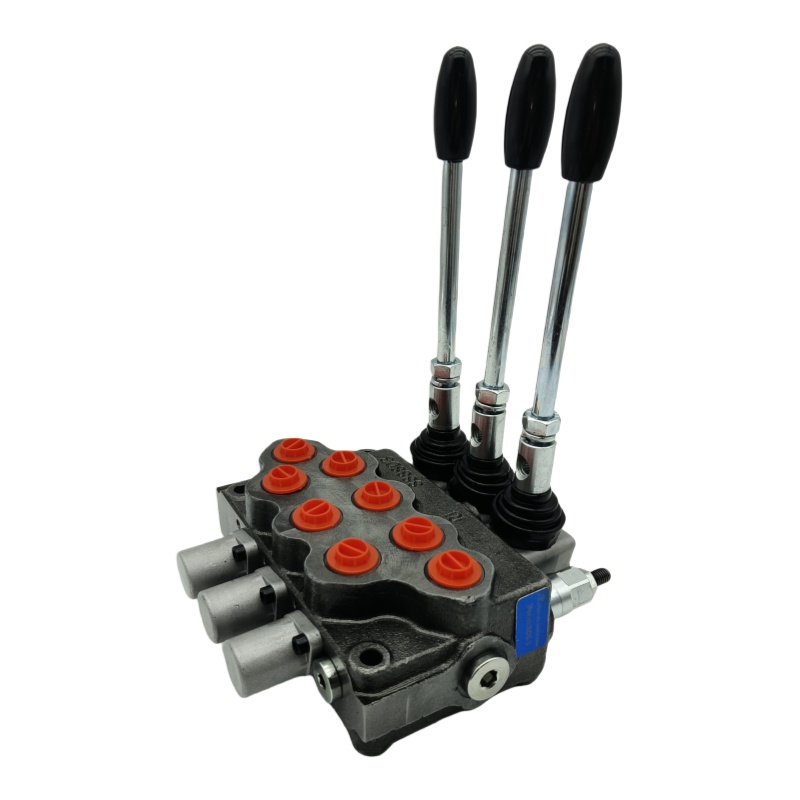 SD5 Manual 3 Spool Monoblock Directional Valve