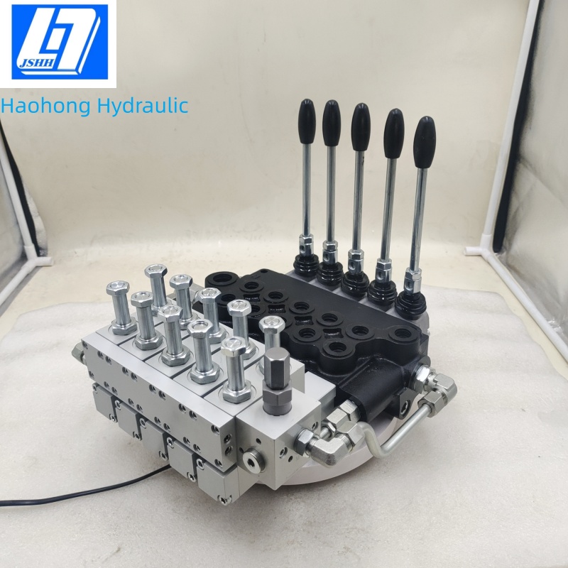 P80 5 Spools Manual and Electro-hydraulic Hydraulic Directional Control Valve(手动、电液控）