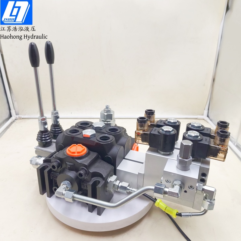 DCV140DY-2OT 2 Spools Electro-hydraulic Sectional Directional Control Valves