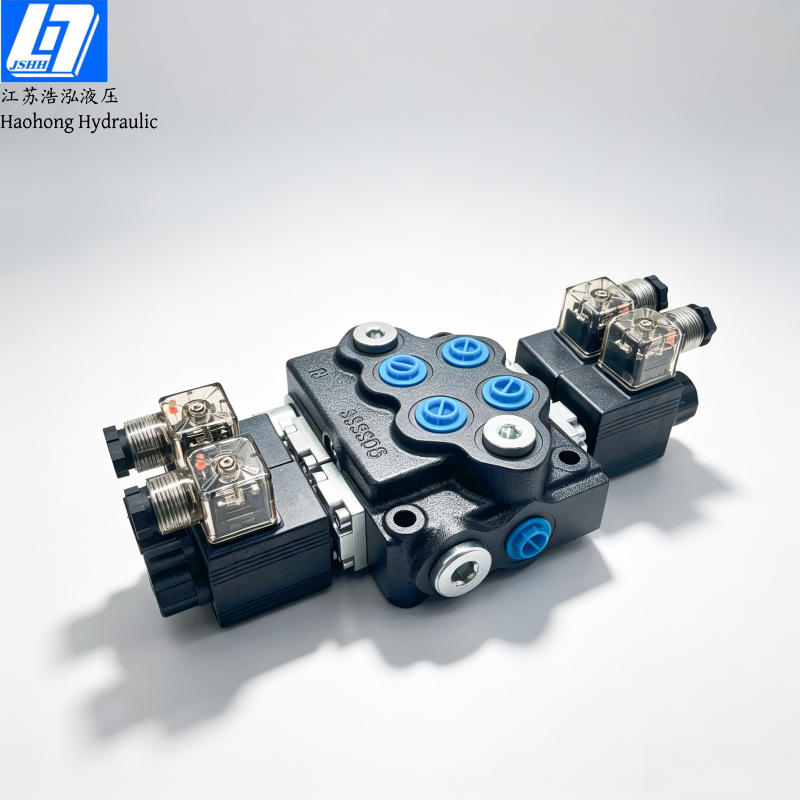 SD5 2 Spools Solenoid Monoblock Directional Valve