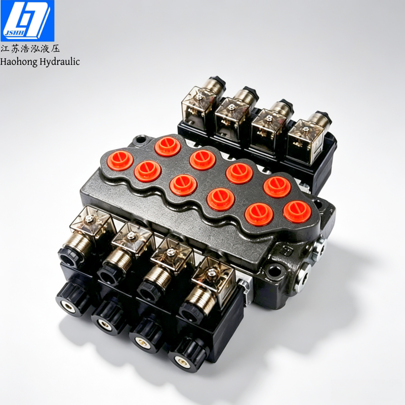 SD5 4 Spool Solenoid Monoblock Directional Valve