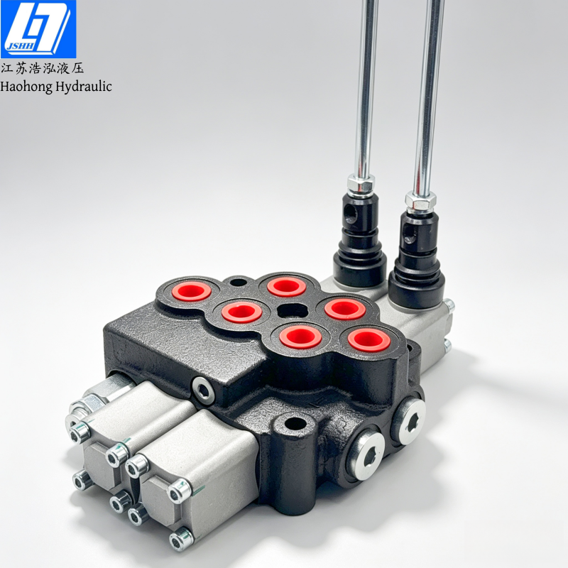 M45 Manual 2 Spools Monoblock Directional Valve