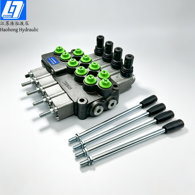 M45 Manual 4 Spools Joystick Monoblock Directional Valve