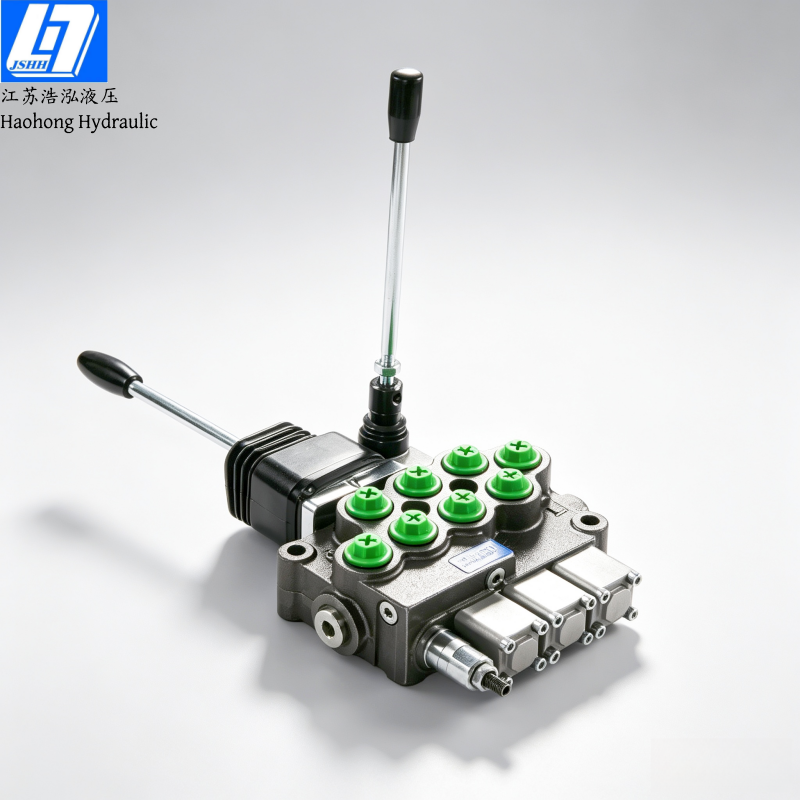 M45 Manual 3 Spools Joystick Monoblock Directional Valve