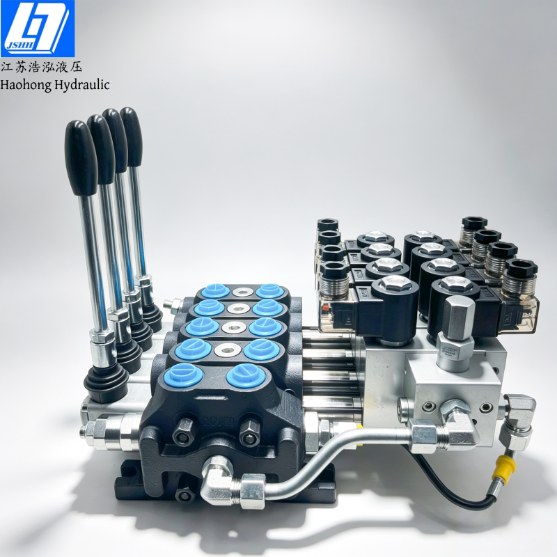 DCV60-4 Spools Manual and Electro-hydraulic Hydraulic Directional Control Valve(手动、电液控）