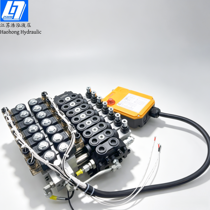 DCV60-7 Spools Manual and Electro-hydraulic Hydraulic Directional Control Valve(手动、电液控）