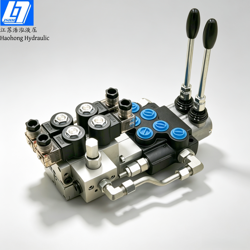 P40 2 Spools Manual and Electro-hydraulic Hydraulic Directional Control Valve(手动、电液控)