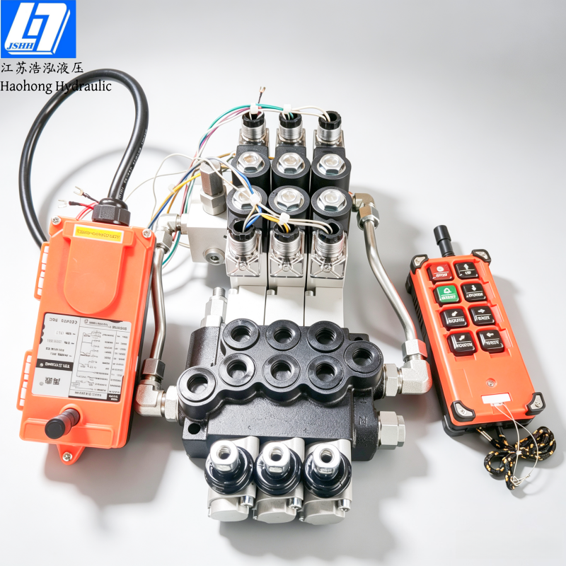 P40 3 Spools Electro-hydraulic With Remote Control(手动、电液控)