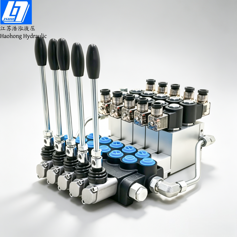 P40 5 Spools Manual and Electro-hydraulic Hydraulic Directional Control Valve(手动、电液控)