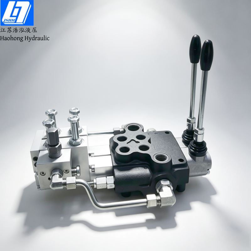 P80 2 Spools Manual and Electro-hydraulic Hydraulic Directional Control Valve(手动、电液控)